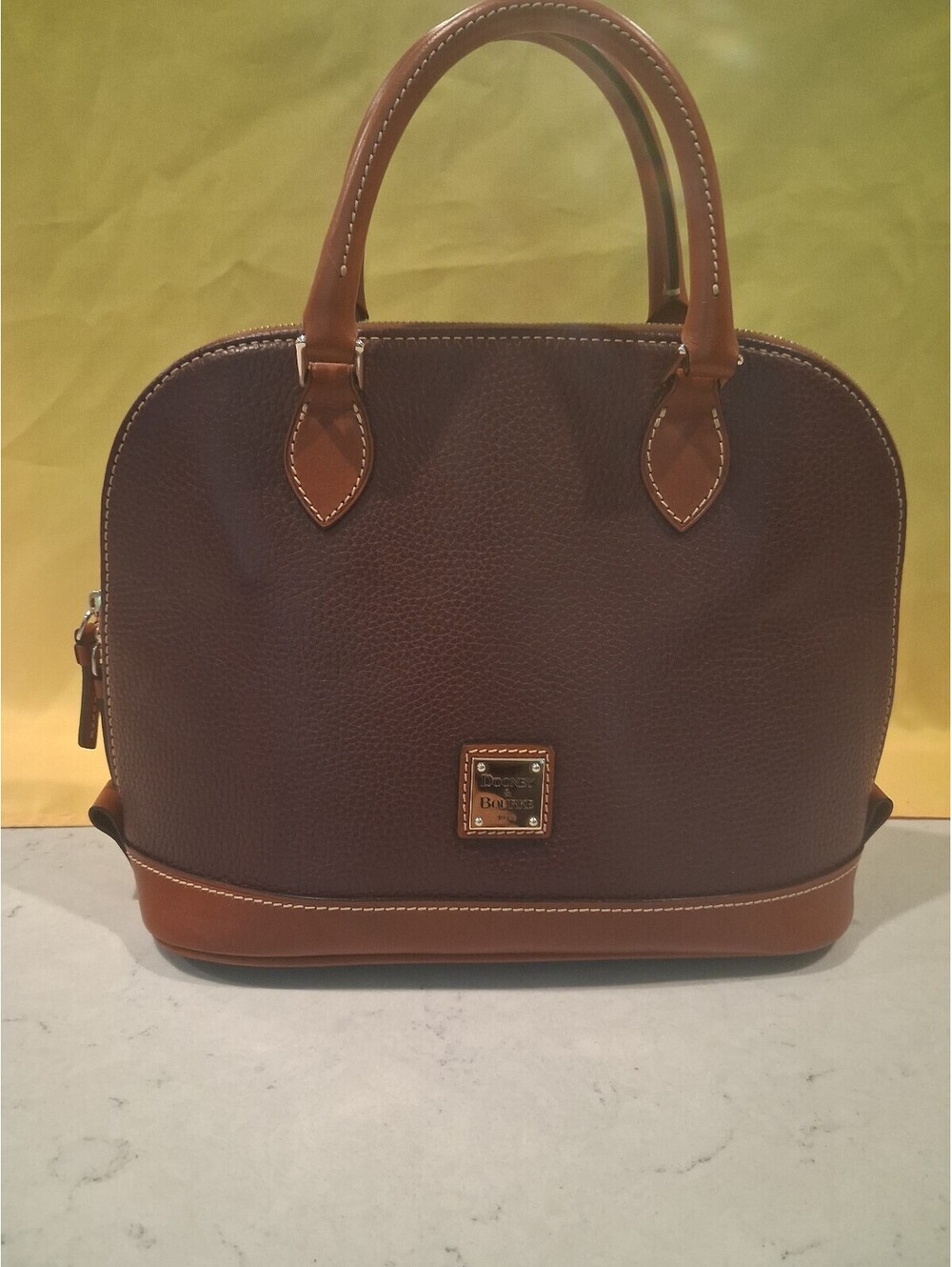 EEUC Dooney & Bourke Burgundy Satchel Handbag